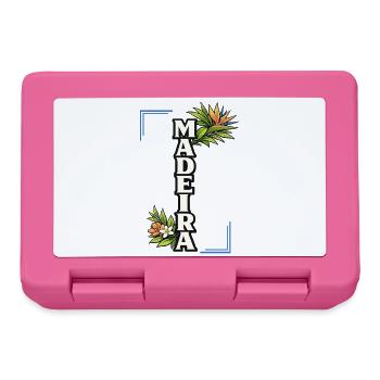 Madeira Blumeninsel Tropische Reiseliebe - Brotdose - Pink - Vorne