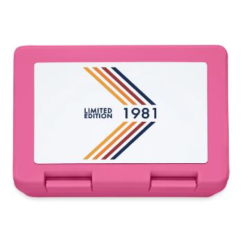 1981 Limited Edition Birthday Men's Women's - Lunchbox - pink - Front