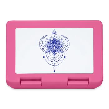 Spirituality Meditation Sacred Geometry Lotus - Lunchbox - pink - Front