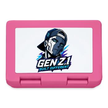 GenZ.1 Built Different - Lunchbox - pink - Front