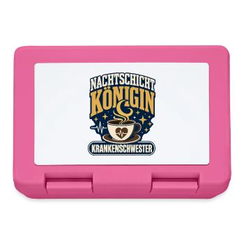 Nachtschicht Königin Krankenschwester Night Shift - Lunchbox - pink - Front