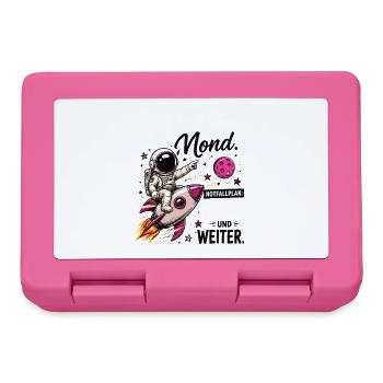 Ziel Mond Notfallplan Und Weiter Motivation - Brotdose - Pink - Vorne