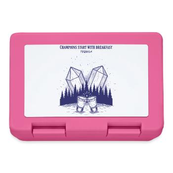 Breakfast Champions Start With Tequila - Lunchbox - pink - Front