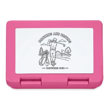 Drinking and Driving - Golf Design - Lunchbox - pink - Front