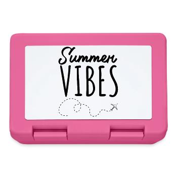 Summer Vibes – Vacation begins - Lunchbox - pink - Front