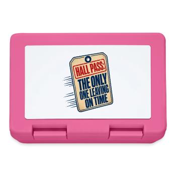 Professeur Humour Pass Hall Le seul à partir sur Ti - Boîte à goûter - rose - Devant