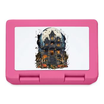 Halloween Haunted House Full Moon Halloween Party - Lunchbox - pink - Front
