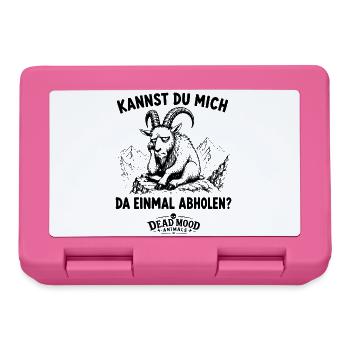 Genervter Steinbock | Meeting Buzzword Humor - Brotdose - Pink - Vorne