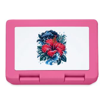 Hibiscus Storm Wave - Lunchbox - pink - Front