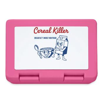 Petit-déjeuner céréales tueuses et pire cauchemar - Boîte à goûter - rose - Devant
