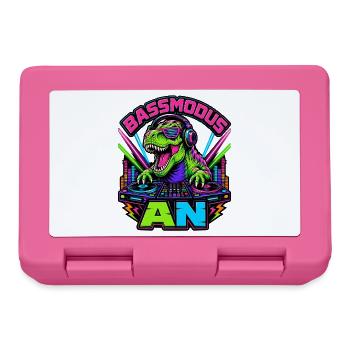 Bass mode on – Neon dinosaurs at the DJ booth - Lunchbox - pink - Front