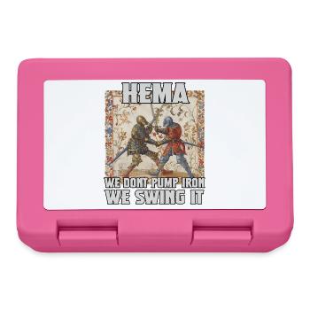 HEMA Fanatics Renaissance of longsword fencing - Lunchbox - pink - Front