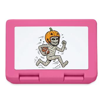Halloween, America Football, Mummy - Lunchbox - pink - Front