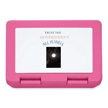 Trust the Government,All is Well - Lunchbox - pink - Front