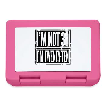 I'm not 30 I'm 20 ten birthday - Lunchbox - pink - Front