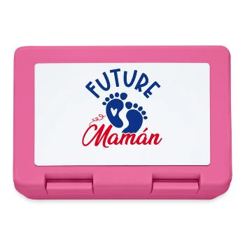 Future Maman Garçon Empreintes Bébé - Boîte à goûter - rose - Devant