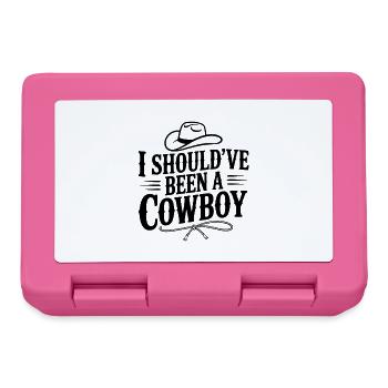 J’aurais dû être cow-boy - Boîte à goûter - rose - Devant