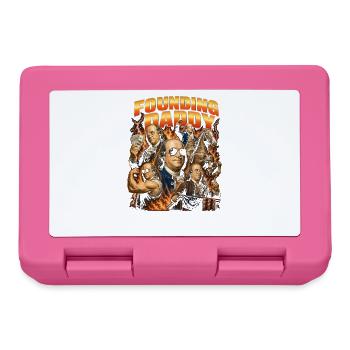 Founding Father Ben Franklin, July 4 - Lunchbox - pink - Front