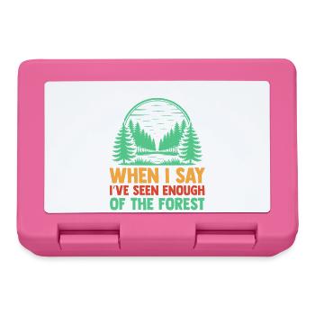 Hiking Mountain Trail Backpacking Outdoors Poaching - Lunchbox - pink - Front