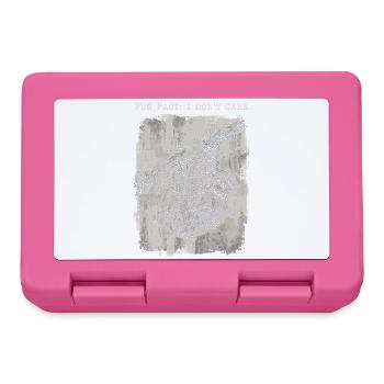 Funny sarcastic fun fact I don't care - Lunchbox - pink - Front