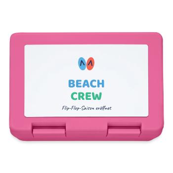 Beach Crew mit Flip-Flops - Brotdose - Pink - Vorne