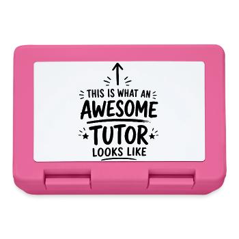 Tutor Gift for Math and STEM Teacher - Lunchbox - pink - Front