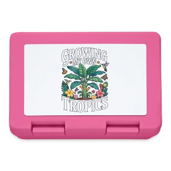 Growing My Own Tropics Tropical Garden - Lunchbox - pink - Front