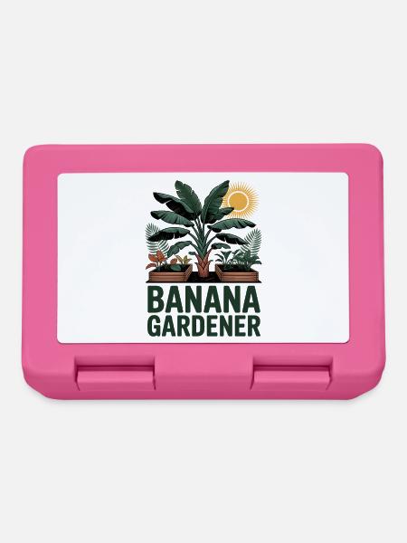 Banana Gardener Tropischer Garten - Brotdose - Pink