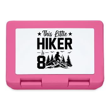 Hiking Kids 8th Birthday Mountain Hiking Kids - Lunchbox - pink - Front
