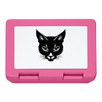 Cat Sketch - Lunchbox - pink - Front