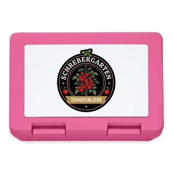 Tomatenliebe Logo aus Schirebergarten - Brotdose - Pink - Vorne