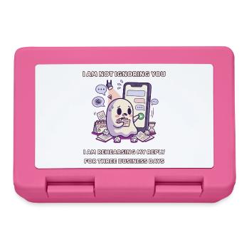 Rehearsing My Reply for Three Business Days - Lunchbox - pink - Front