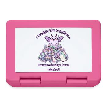 I Bought the Supplies, So Technically I Started - Lunchbox - pink - Front