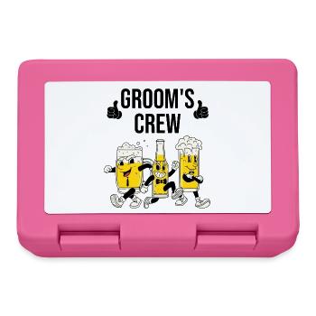 Groom Crew Beer - Lunchbox - pink - Front