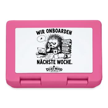 Sarkastisches Geschenk für Kollegen und HR - Brotdose - Pink - Vorne