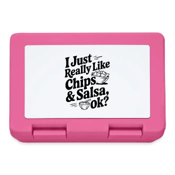 Ich mag einfach Chips und Salsa wirklich, okay? - Brotdose - Pink - Vorne
