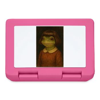 Frog girl in retro look - Lunchbox - pink - Front