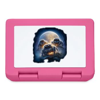 Jumping Spiders Terrarium Accessories Fan Gift - Lunchbox - pink - Front