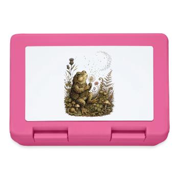 Moonlit Dandelion Frog Constellations - Lunchbox - pink - Front