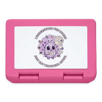 I Understood the Words - Lunchbox - pink - Front