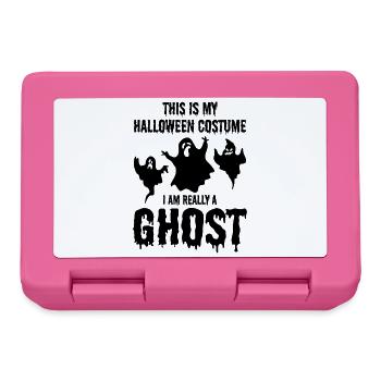 This is my Halloween costume I am really a ghost - Lunchbox - pink - Front