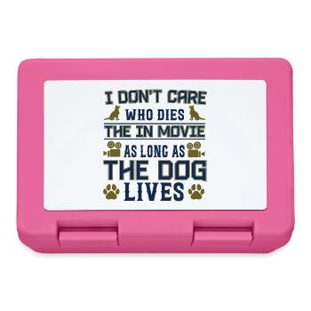 Dog Lives Movie Funny Dog Lover Merch - Lunchbox - pink - Front