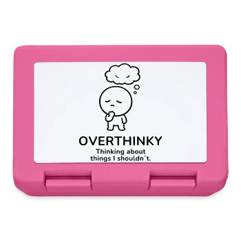 Overthinky – Thinking Too Much | Mindful Mood - Lunchbox - pink - Front