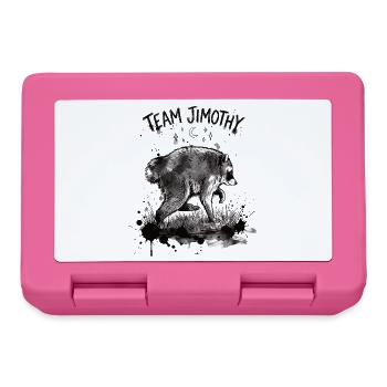 Jimothy Viraler Waschbär Lustiges Team Jimothy - Brotdose - Pink - Vorne