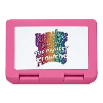 Kindness makes the coolest flowers grow - Lunchbox - pink - Front