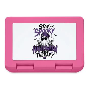 Stay Spooky – Halloween Is My Therapy Lila  - Brotdose - Pink - Vorne