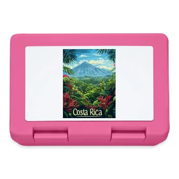 Costa Rica Tropische Landschaft Abenteuer - Brotdose - Pink - Vorne