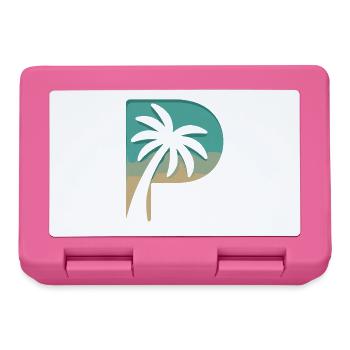 Sommerliches Palmenparadies Strandfeeling - Brotdose - Pink - Vorne