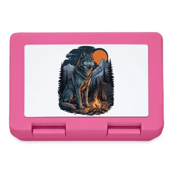 Hiking Wolf – Outdoor-Abenteuer - Brotdose - Pink - Vorne