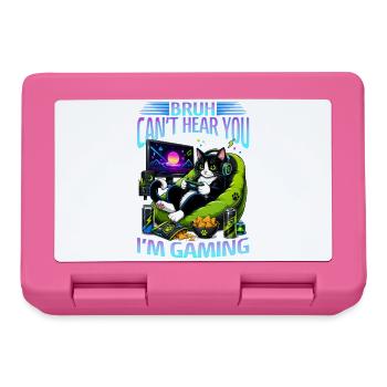 Gamer Gaming Cat Video Game - Brotdose - Pink - Vorne